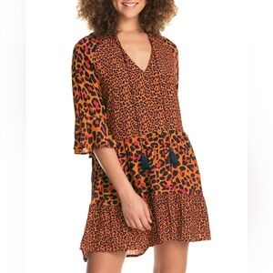 NWT Maaji Journey Less Traveled Bonfire Infinite Splendor Animal Print Tunic